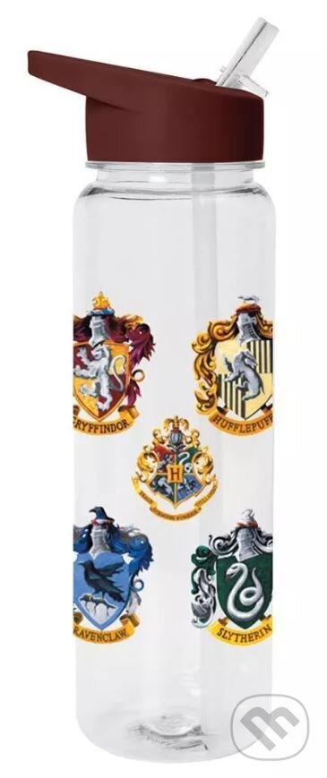 Plastová fľaša na pitie Harry Potter: Farebný znak Bradavic (Harry Potter). Harry Potter, 2024