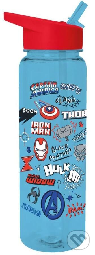 Plastová fľaša na pitie Marvel - Avengers: Klub hrdinov, , 2024
