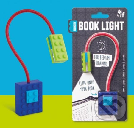 Lampička na čtení - modrá