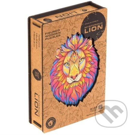 UNIDRAGON dřevěné puzzle - Lev, velikost KS - hra z kategorie Zvířata