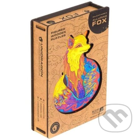 UNIDRAGON dřevěné puzzle - Liška, velikost S - hra z kategorie Zvířata