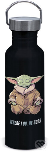 Fľaša hliník Mandalorian Grogu