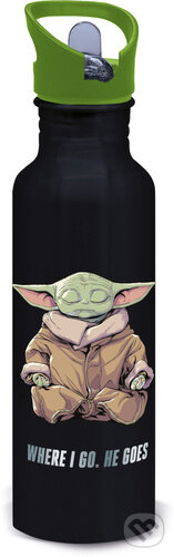 Fľaša hliník Vegas Mandalorian Grogu