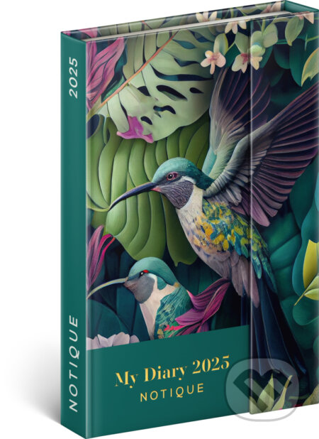 NOTIQUE Týždenný magnetický diár Kolibríky 2025 (Notique). Notique, 2024