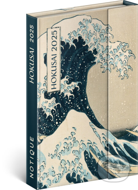 NOTIQUE Týždenný magnetický diár Katsushika Hokusai 2025 - Katsushika Hokusai (ilustrátor), Notique, 2024