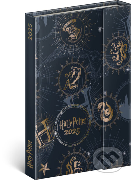 NOTIQUE Týždenný magnetický diár Harry Potter 2025, 11 x 16 cm, Notique, 2024