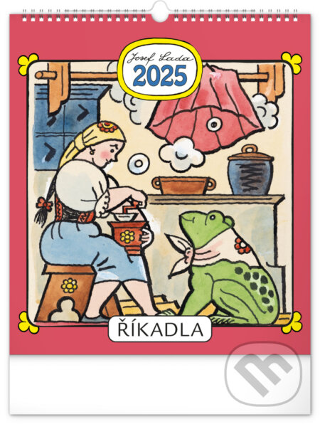 NOTIQUE Nástěnný kalendář Říkadla 2025 - Josef Lada (ilustrátor), Notique, 2024