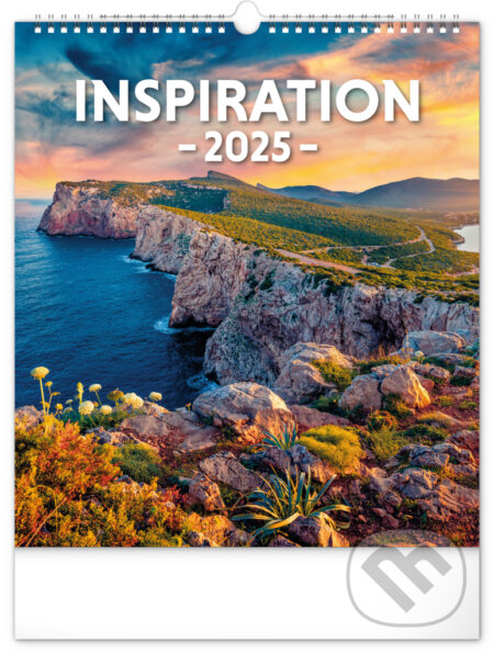 NOTIQUE Nástenný kalendár Inspiration (Inšpirácia) 2025, Notique, 2024