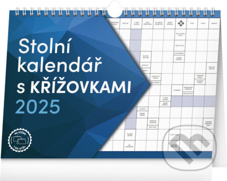 NOTIQUE Stolní / nástenní kalendář s křížovkami 2025, Notique, 2024