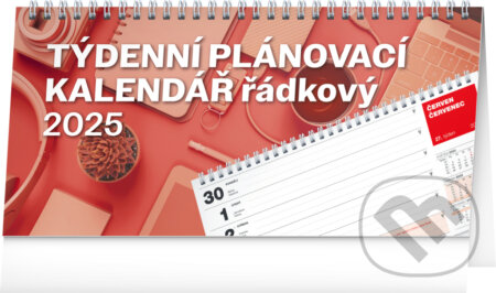 NOTIQUE Stolní kalendář Plánovací řádkový 2025, Notique, 2024
