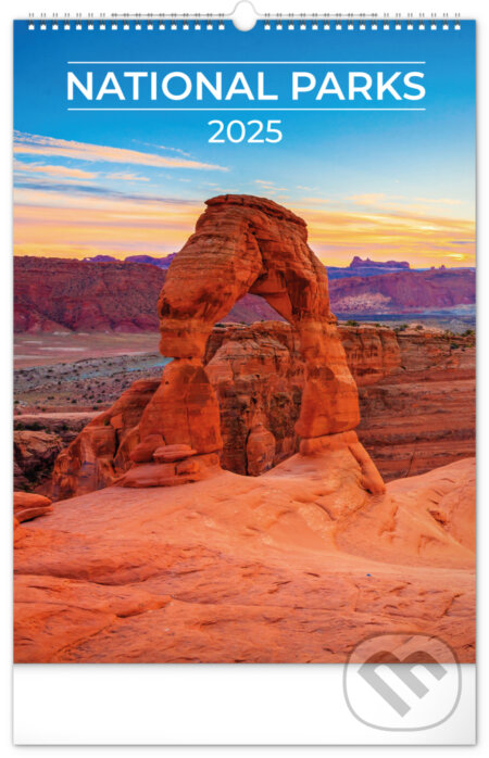 NOTIQUE Nástenný kalendár National parks (Národné parky) 2025, Notique, 2024