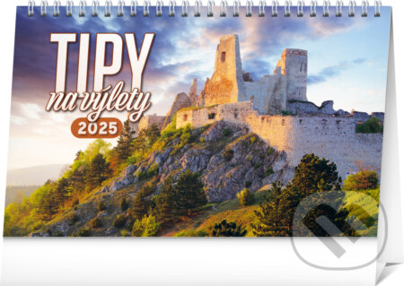 NOTIQUE Stolový kalendár Tipy na výlety 2025, Notique, 2024