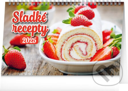 NOTIQUE Stolní kalendář Sladké recepty 2025 (řádky)