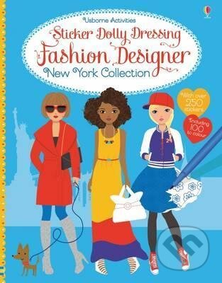 Kniha: Sticker Dolly Dressing: Fashion Designer (Fiona Watt). Usborne, 2016