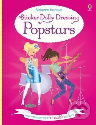 Sticker Dolly Dressing: Popstars - Lucy Beckett-Bowman, Stella Baggot (ilustrácie), Usborne, 2016