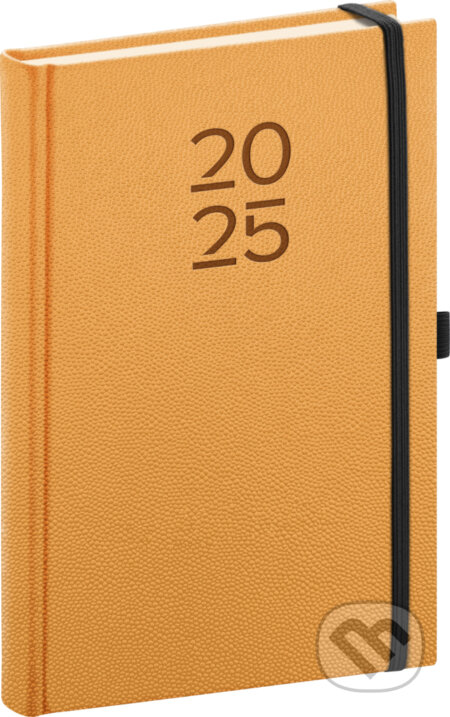 NOTIQUE Denný diár Vellum 2025 (oranžový), Notique, 2024