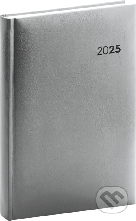 NOTIQUE Denný diár Balacron 2025 - strieborný, Notique, 2024