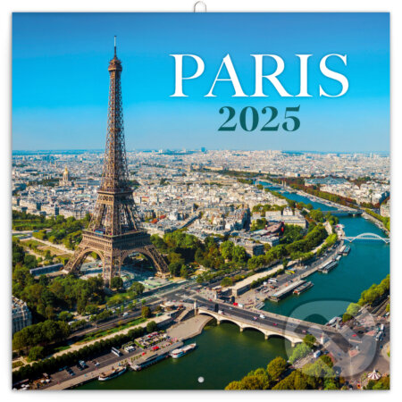 NOTIQUE Nástenný poznámkový kalendár Paríž 2025, Notique, 2024