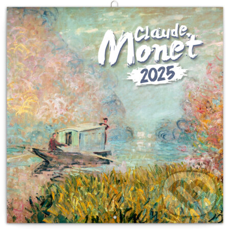 NOTIQUE Nástenný poznámkový kalendár Claude Monet 2025, Notique, 2024
