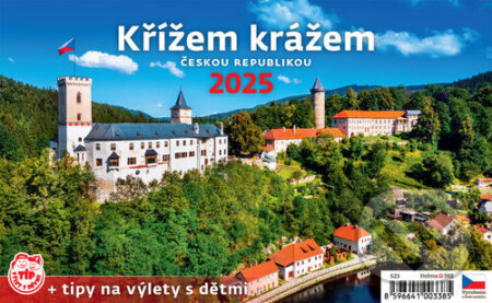Stolní kalendář Křížem krážem Českou republikou 2025, Helma, 2024