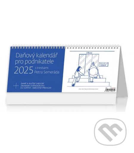 Daňový kalendář pro podnikatele 2025 - stolní kalendář, Helma, 2024