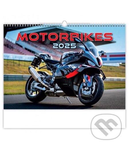 Nástěnný kalendář Motorbikes 2025, Helma, 2024
