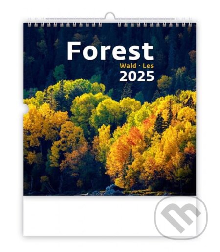 Forest / Wald / Les 2025 - nástěnný kalendář, Helma, 2024