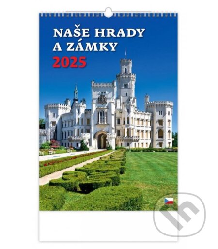 Naše hrady a zámky 2025 - nástěnný kalendář (Helma). Helma, 2024