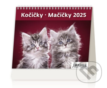Kočičky 2025 - stolní kalendář, Helma, 2024