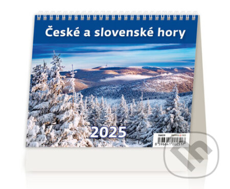 České a slovenské hory 2025 - stolní kalendář, Helma, 2024