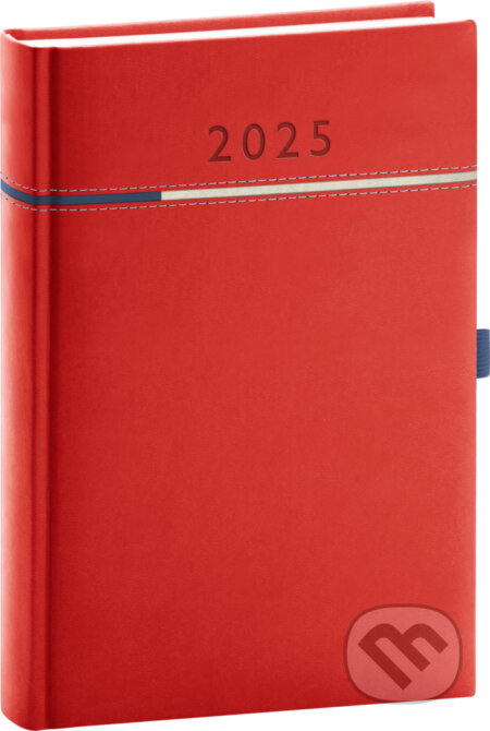 NOTIQUE Denný diár Tomy 2025, červeno-modrý, Notique, 2024