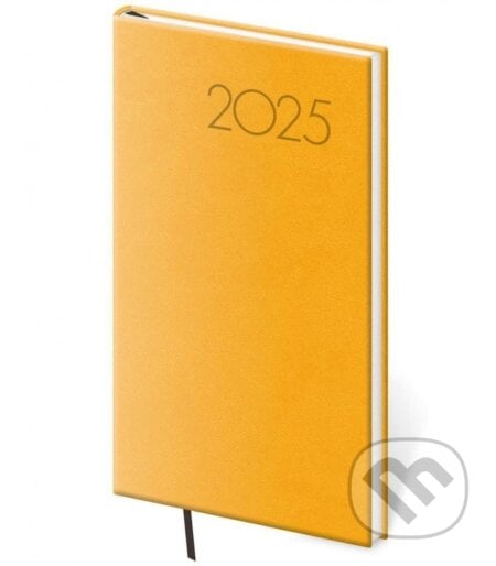 Diář 2025 Print Pop týdenní kapesní žlutá, Helma365, 2024