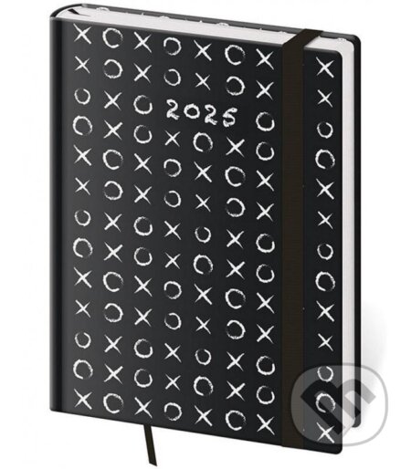 Diář 2025 Vario týdenní B6 Tic-Tac-Toe s gumičkou (Helma365). Helma365, 2024