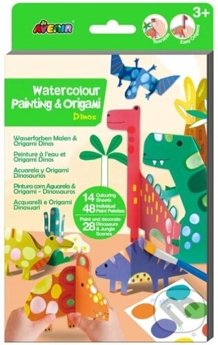 Vybarvi si origami - Dinosauři - kniha z kategorie Omalovánky