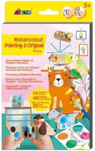 Vybarvi si origami - Domácí zvířátka - kniha z kategorie Omalovánky