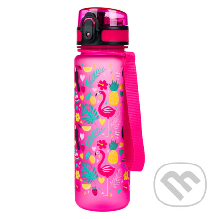 Tritanová fľaša na nápoje Baagl Plameniaky (500 ml)