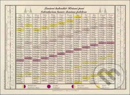 Jednolistý Lunární kalendář Krásné paní 2025 - Žofie Kanyzová, kolektív autorov