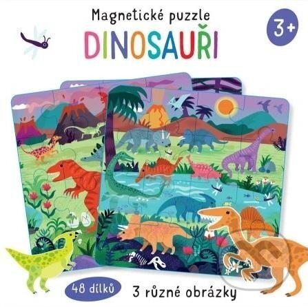 Magnetické puzzle: Dinosauři, Svojtka&Co., 2024