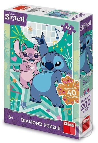 Puzzle 200 Stitch diamond, Dino, 2024