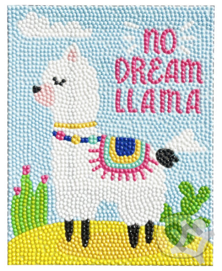 Diamantové malování - Lama