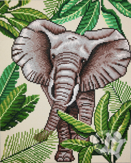 Diamantové malování - Slon