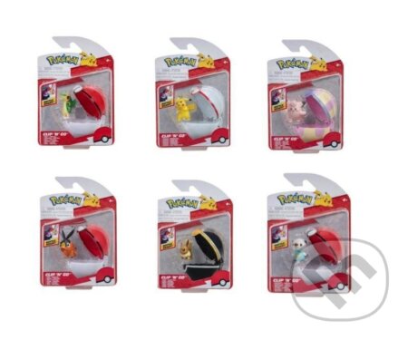 Pokémon Poké Ball Clip ´n´ Go - mix motivů