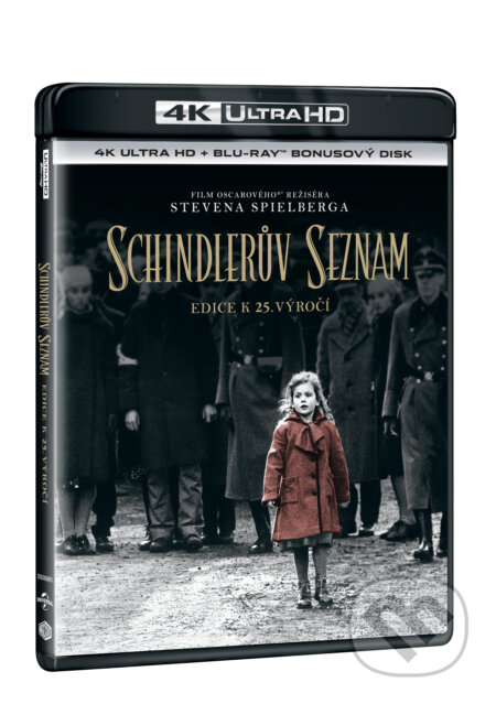Schindlerův seznam výroční edice 25 let Ultra HD Blu-ray - Steven Spielberg, Magicbox, 2024