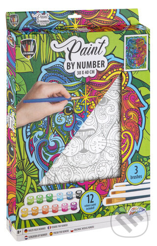 Malování podle čísel Lev (30x40 cm)