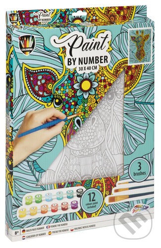 Malování podle čísel na plátno Žirafa (30x40 cm)