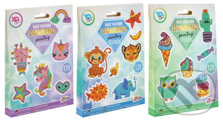 Diamantové samolepky Jednorožec