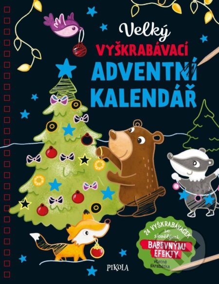 Velký vyškrabávací adventní kalendář
