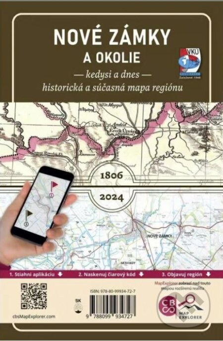 Nové Zámky a okolie – Kedysi a dnes (Historická a súčasná mapa regiónu) - kniha z kategorie Mapy Evropy