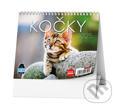 Kočky 2025 - stolní kalendář, Baloušek, 2024