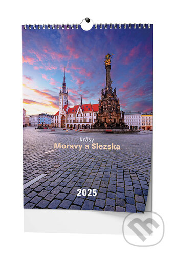 Krásy Moravy a Slezska 2025 - nástěnný kalendář, Baloušek, 2024